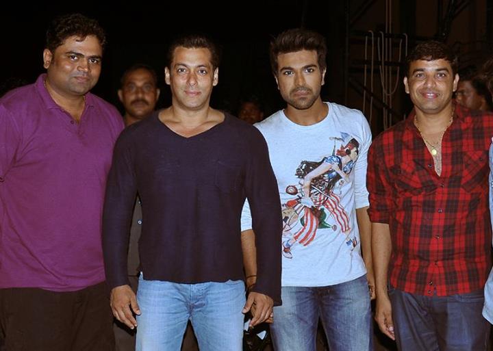 Yevadu Team with Salman Khan
