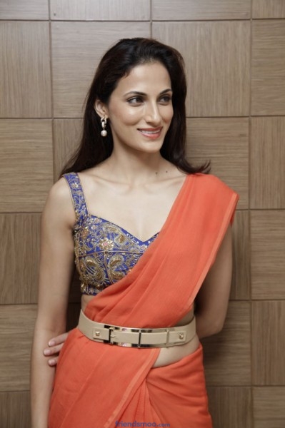 Shilpa Reddy Latest Hot Photos in Orange Saree - Friendsmoo