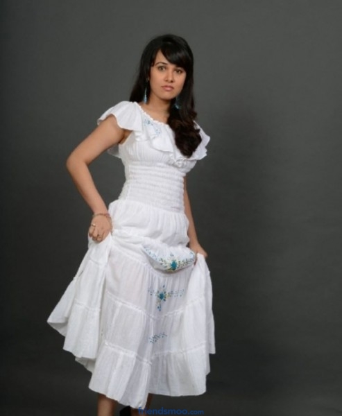 Actress Nisha Kothari New Photoshoot in White Dress