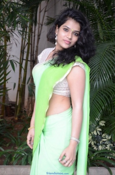 Bhargavi Sree Latest Photos in Green Saree