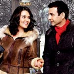 Preity shoots in freezing temperature in Paris