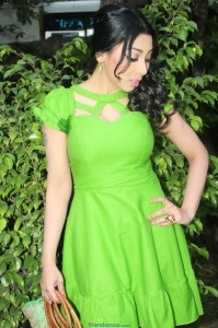 Aanganaa Latest Stills in Green Dress-Friendsmoo