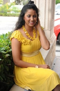 Shravya Reddy Latest Photos in Yellow Dress